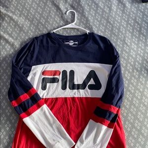 Long Sleeve Fila shirt
